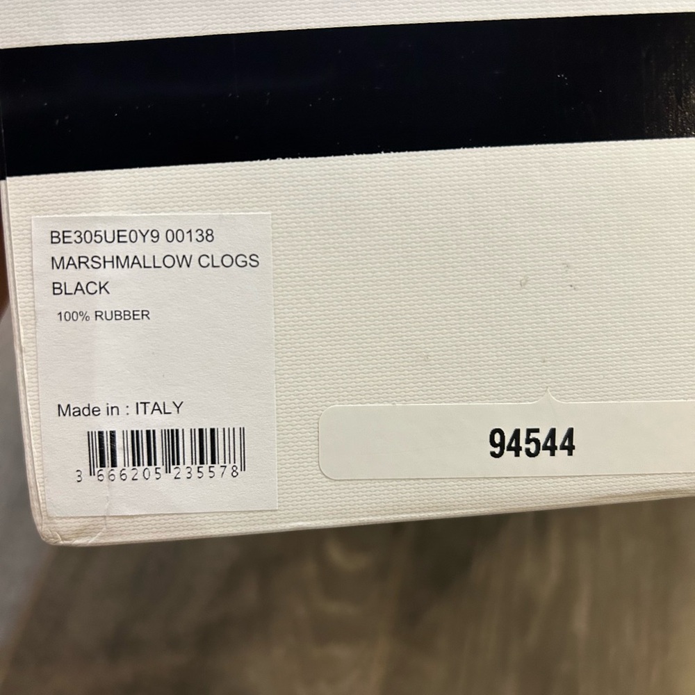 Givenchy Marshmallow Clogs in Black size 8